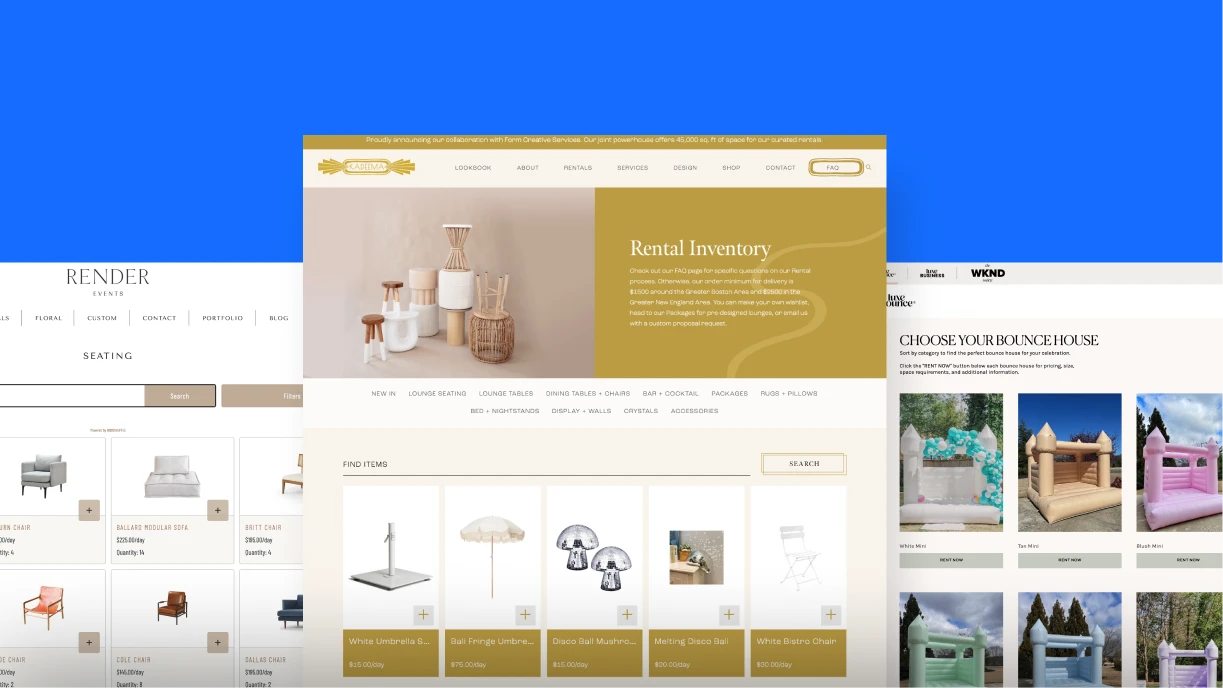 17 Amazing Event Rental Websites